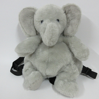 Sac à dos en peluche en forme d'éléphant pour femme, sac à dos rembourré