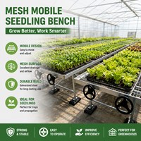 Agriculture hydroponique rouleau roulant pour lit de semence système de plantation vertical mobile treillis métallique plantation de lit de semence en serre