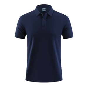Tinta unita a maniche corte per Polo lavorato a maglia abiti da lavoro con stampa Logo t-Shirt con risvolto aziendale - Product Image 2