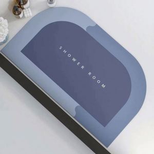Tapis de bain en diatomite écologique, antidérapant, super absorbant, séchage rapide, impression moderne avec logo personnalisé - Product Image 5