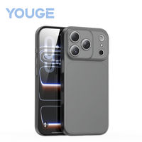 Étui de téléphone portable transparent mat en TPU souple antichoc pour iPhone 17 16 15 Pro Max