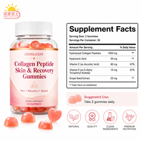 Gummies de collagène OEM ODM avec soutien multivitaminé pour la récupération cutanée, gummies beauté, supplément d'énergie naturel