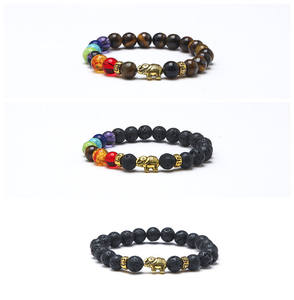 <span class=keywords><strong>Bracelet</strong></span> en perles <span class=keywords><strong>de</strong></span> pierre naturelle œil <span class=keywords><strong>de</strong></span> <span class=keywords><strong>tigre</strong></span> et pierre volcanique, <span class=keywords><strong>7</strong></span> <span class=keywords><strong>chakras</strong></span>, couleurs vives, pour femmes, vente en gros directe usine - Product Image 6