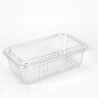 Boîte alimentaire en plastique avec couvercle, emballage transparent pour muffins, pâtisseries, desserts, présentoir élégant et luxueux pour biscuits