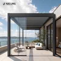 Pergola en aluminium à toit à persiennes sur mesure pour les entrepreneurs et les constructeurs, ombrage imperméable pour terrasse au bord de la piscine