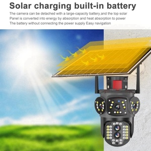 V380Pro 12MP 10X Zoom 4G Sim Thtree Screen Solar PTZ <b>Camera</b> Outdoor 6K Three Lens <b>Security</b> Protection Auto Tracking <b>CCTV</b> Cameras - Product Image 2