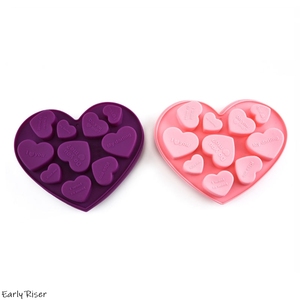 Khuôn nướng silicon hình trái tim sớm với thông điệp tình yêu tùy chỉnh tạo ra những chiếc bánh Ngày Valentine lãng mạn với sô cô la - Product Image 4