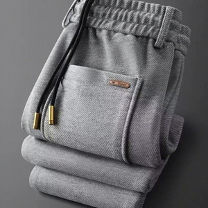 <span class=keywords><strong>Pantalon</strong></span> de sport décontracté pour <span class=keywords><strong>homme</strong></span> haut de gamme, coupe droite ample, <span class=keywords><strong>taille</strong></span> élastique, avec détails brodés, collection automne-hiver - Product Image 5
