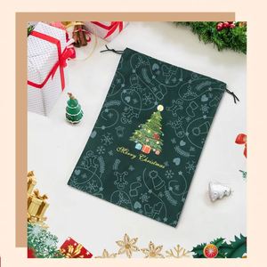 Nouveauté : Sac cadeau de Noël écologique et durable en non-tissé de 4 pouces, inspiré des bonbons pour le shopping de la veille de Noël - Product Image 3
