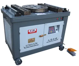 Máquina dobladora de barras de acero Kowloon GW60, dobladora de barras con motor de alambre de cobre completo, dobladora de barras de refuerzo deformadas CNC, varilla de metal