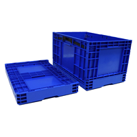 Caisses en plastique de haute qualité à vendre caisses de stockage en plastique pliables boîte en plastique à chiffre d'affaires empilable
