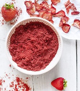 Polvo de Fresa 100% Puro, Natural y Orgánico |   Potenciador de Sabor Natural <span class=keywords><strong>para</strong></span> Café, Alimentos y Bebidas |   Sin Sabores Sintéticos - Product Image 1