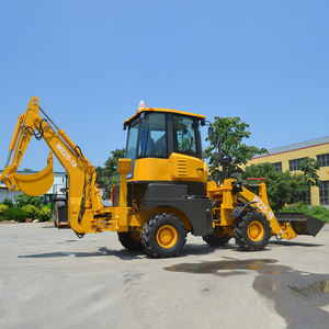 Mini Escavatore Agricolo Economico 4WD da 6-7 Tonnellate con Caricatore Frontale e Retroescavatore per Trattore - Product Image 1