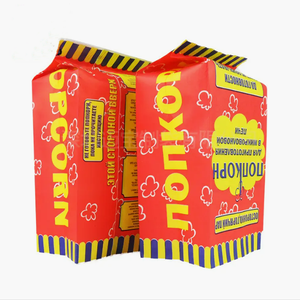 Sac en papier pour pop-corn micro-ondable, double face, enduit, résistant à la graisse, de qualité alimentaire, blanc, avec personnages en carton – Nouveau produit à bon prix - Product Image 6