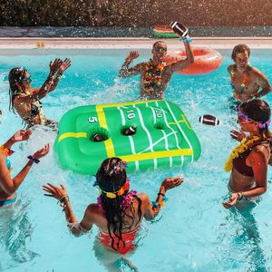 Hot Selling 36 Inch <b>Inflatable</b> Football Toss <b>Pool</b> Game Floating Target with Balls Summer Water Toy <b>for</b> Adults Family Beach Yard - Product Image 1