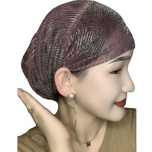 Nouveau bonnet chimio tissé avec maille, respirant et écologique, foulard pour femmes musulmanes africaines, adapté à tous les types de visage. - Product Image 1
