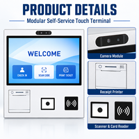 Terminal tactile en libre-service OEM ODM avec écran et modules de fonctionnalités configurables