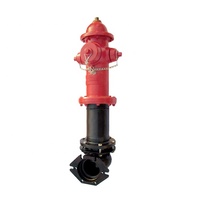 Hydrant d'incendie extérieur manuel de type sec DN100 PN16 avec revêtement époxy fusionné pour vannes à colonne, norme BS750, pour utilisation avec l'eau
