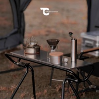 Meubles d'extérieur en acier modernes, table pliante multifonctionnelle et polyvalente pour le camping, portable, fabriqué en Chine