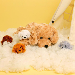 Mamá de peluche y 4 cachorros, juguetes de peluche, perro, Animal relleno, cachorro, juguete para niños - Product Image 5