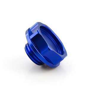 Tapa de llenado de aceite de aluminio, 55mm, azul, para Honda Civic Accord CRV Fit City - Product Image 2