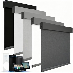 Persianas enrollables opacas motorizadas con integración de aplicaciones y soporte de <span class=keywords><strong>interruptor</strong></span> de pared para vestíbulos y oficinas de techo alto - Product Image 2