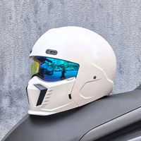 Casque de moto rétro Scorpion ABS pour motard grande taille, léger, intégral et protecteur