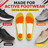 Semelles intérieures en mousse pour chaussures de course - Antidérapantes, réduisent la fatigue et préviennent les blessures, pour hommes/femmes (taille moyenne, grande taille)