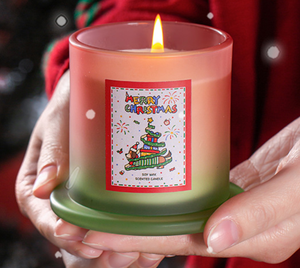 Bougie parfumée artisanale en verre cloche, cadeau de Noël créatif, dans un coffret cadeau pour <span class=keywords><strong>la</strong></span> décoration de Noël à <span class=keywords><strong>la</strong></span> maison, souvenirs de fêtes - Product Image 4