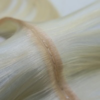 Extensions de cheveux Remy double trame qualité salon, mèches papillon blondes, sans nœuds, sans perte de cheveux