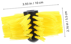 Brosse de <span class=keywords><strong>cheminée</strong></span> en nylon jaune simple en acier inoxydable et fer pour le nettoyage des conduits d'aération de la sécheuse Brosses de nettoyage pour la cuisine - Product Image 2