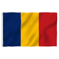Drapeau et bannière du Tchad, 3x5 pieds, 100% polyester, imprimé recto-verso, vente en gros, neuf