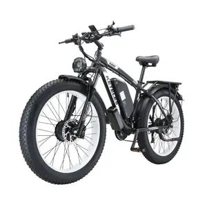 Livraison gratuite, entrepôt américain, vélo électrique 2x1000w double moteur 23ah grande batterie 26 "gros pneu 2000w E-bike