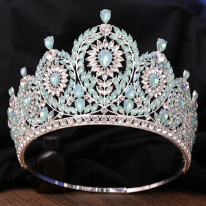 Baroque mariée princesse Pageant couronne diadème fête <span class=keywords><strong>mariage</strong></span> reine couronne diadème <span class=keywords><strong>pour</strong></span> les femmes - Product Image 5