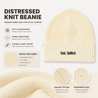 Gorro de Punto Acanalado Vintage Estilo Streetwear ODM, con Logotipo Bordado Personalizado, Gorro de Invierno Térmico