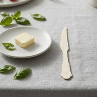 Couteau à beurre en bois jetable 100% bois de bouleau naturel biodégradable compostable écologique pour fêtes pique-niques en gros