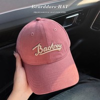 Nouvelle Casquette de Baseball Coréenne 2025 – 6 Panneaux, Réglable, Unisexe, Visière Large, Lettrage, Tendance Quatre Saisons