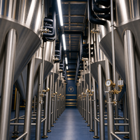 Cuve de Fermentation Conique en Acier Inoxydable Tonsen 5000L (50HL) avec Enveloppe de Refroidissement Unitank pour Brasserie Commerciale
