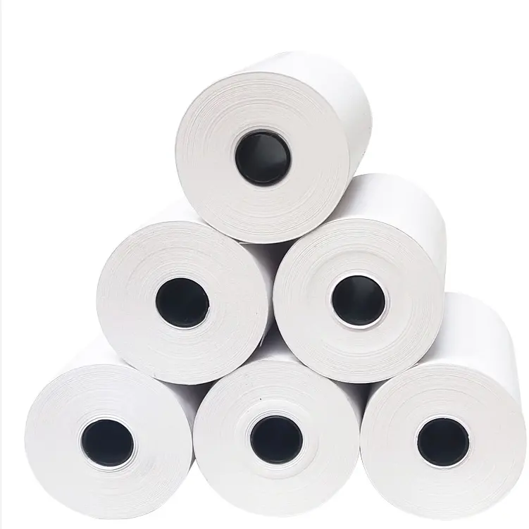 80*80 printing thermal paper rolls 58mm cash register paper 57x38 thermal paper rolls 2 1/4 x 50 wholesale