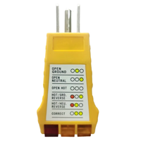 Testeur de prises pour produits de mise à la terre, testeur de prises GFCI standard/testeur de prises électriques à 3 fils standard USA/UE
