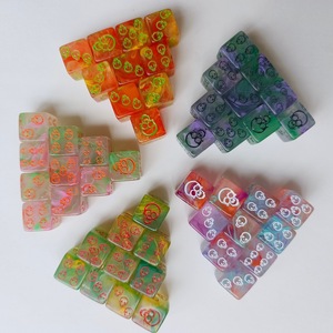 D6สำหรับ Warhammer <span class=keywords><strong>Death</strong></span> Guard หัวกะโหลกอะคริลิค6ด้านลูกเต๋าเกมฮาโลวีนพลาสติกการชุมนุมมายากล - Product Image 1