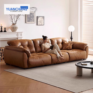 ラグジュアリー カウチ 合成皮革 ソファ デザイン セット 大小アパート向け ストレートタイプ ホテル リビングルーム用ソファ - Product Image 2
