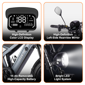 Bicicleta Eléctrica GT20 250w Fatbike V20 Pro BR Dropshipping, Almacén en la UE, Neumático Grueso 20x4.0, E-bike OUXI - Product Image 2