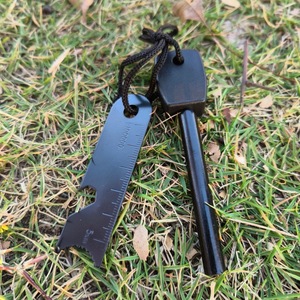 Large Magnesium Rod Fire Starter Outdoor Survival Tool With Bottle Opener Multi Function Keychain Accessory - Product Image 3