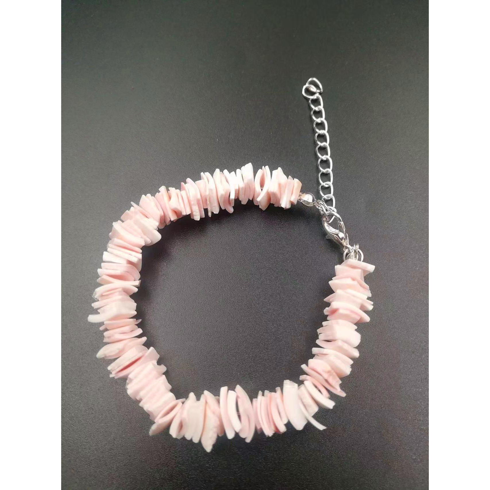 Pink seashell bracelet 17cm 5cm