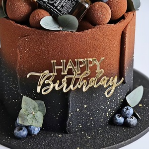 Décoration de gâteau d'anniversaire en acrylique, épaisseur 1,3 mm, largeur 9 cm, pour décorer les côtés des gâteaux d'anniversaire - Product Image 4