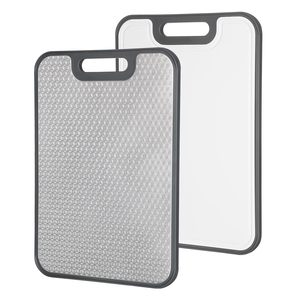 Planche à découper en acier inoxydable non toxique à double face avec design en maille, planche à découper en métal, grande planche à découper en titane pour la cuisine - Product Image 1