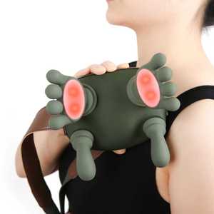 Masseur de cou 4D pétrissant bionique chauffant Shiatsu, design de main simulée, portable électrique pour soulager les douleurs des tissus profonds - Product Image 6