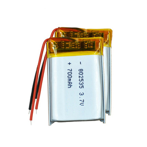 Batería de polímero de litio 802535 3,7 V 650mAh 700mAh Batería de iones de litio recargable Li-po Akku - Product Image 5