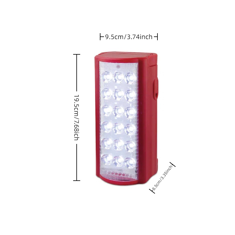 18 шт. SMD светодиодный аварийный Latern AC перезаряжаемый с солнечной панелью и свинцово-кислотным аккумулятором для кемпинга на открытом воздухе